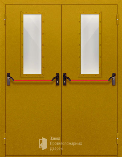 Фото двери «Двупольная со стеклом и антипаникой №65» в Солнечногорску