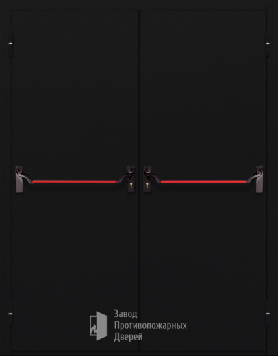 Фото двери «Двупольная глухая с антипаникой №14» в Солнечногорску