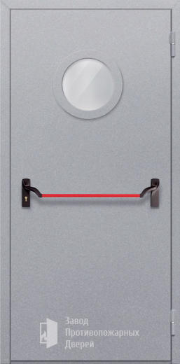 Фото двери «Однопольная с круглым стеклом (антипаника)» в Солнечногорску