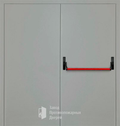 Фото двери «Двупольная глухая с антипаникой (2 створки) EI-30» в Солнечногорску