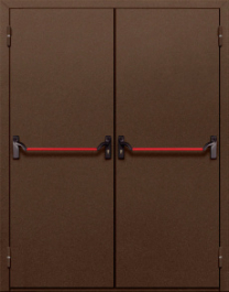 Фото двери «Двупольная глухая с антипаникой №18» в Солнечногорску