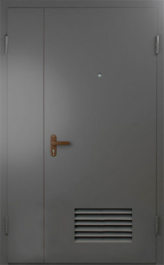 Фото двери «Техническая дверь №7 полуторная с вентиляционной решеткой» в Солнечногорску