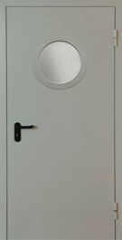 Фото двери «Однопольная с круглым стеклом EI-30» в Солнечногорску