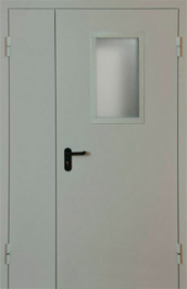 Фото двери «Полуторная со стеклом EI-30» в Солнечногорску
