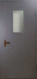 Фото двери «Техническая дверь №4 однопольная со стеклопакетом» в Солнечногорску