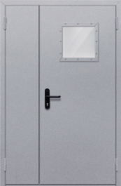 Фото двери «Полуторная со стеклопакетом» в Солнечногорску